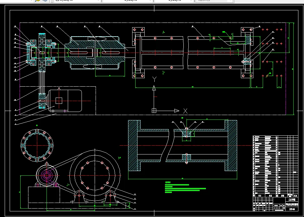 E509-艺术水泥护栏罗纹柱成型机设计