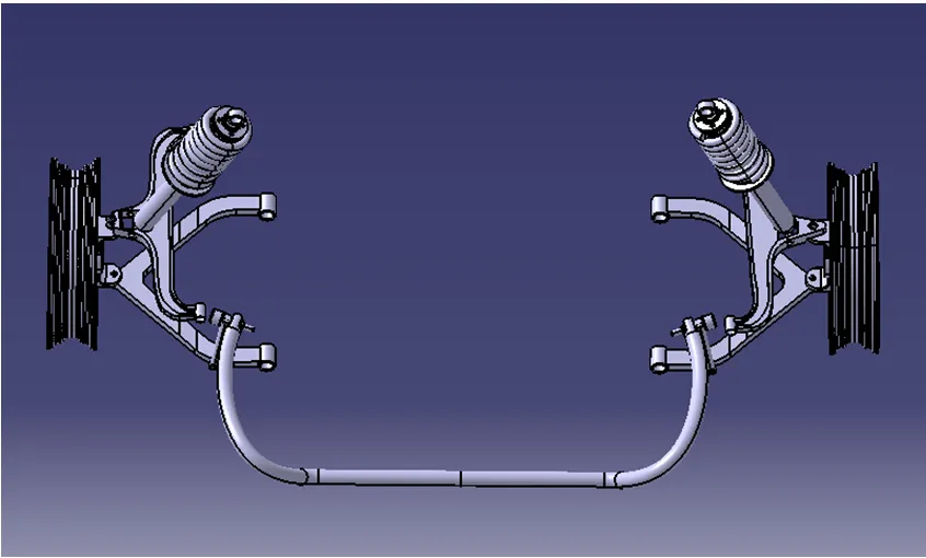 C831-宝马5系悬架设计及仿真分析[含Catia三维图]