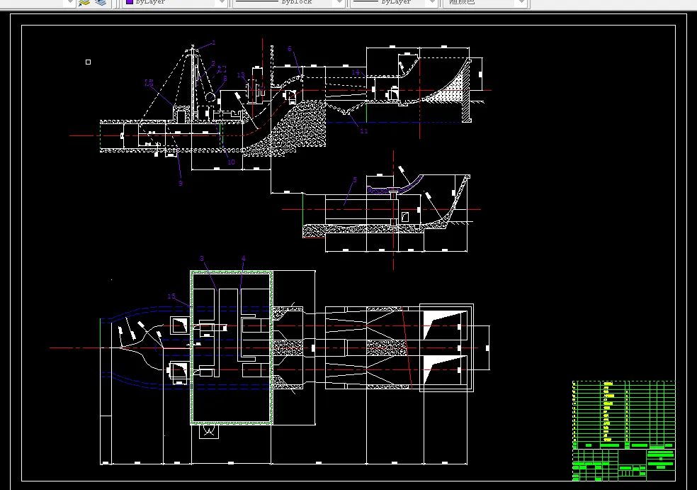 通风机房设备布置图