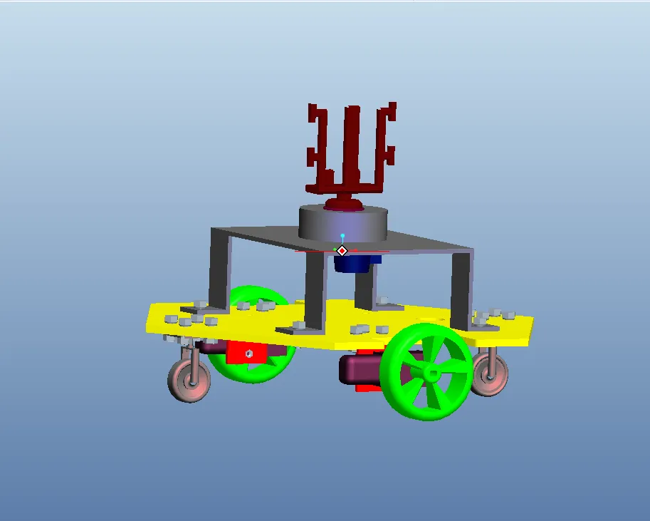 E623-智能无线控制小车设计[含Proe三维图]