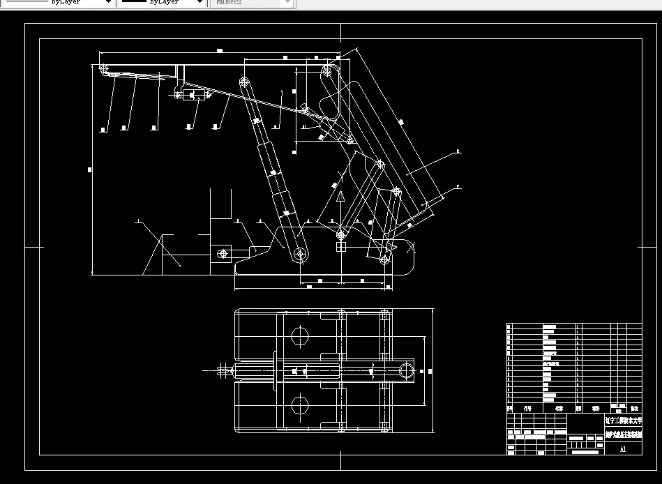 E654-掩护式液压支架总体及推移千斤顶设计
