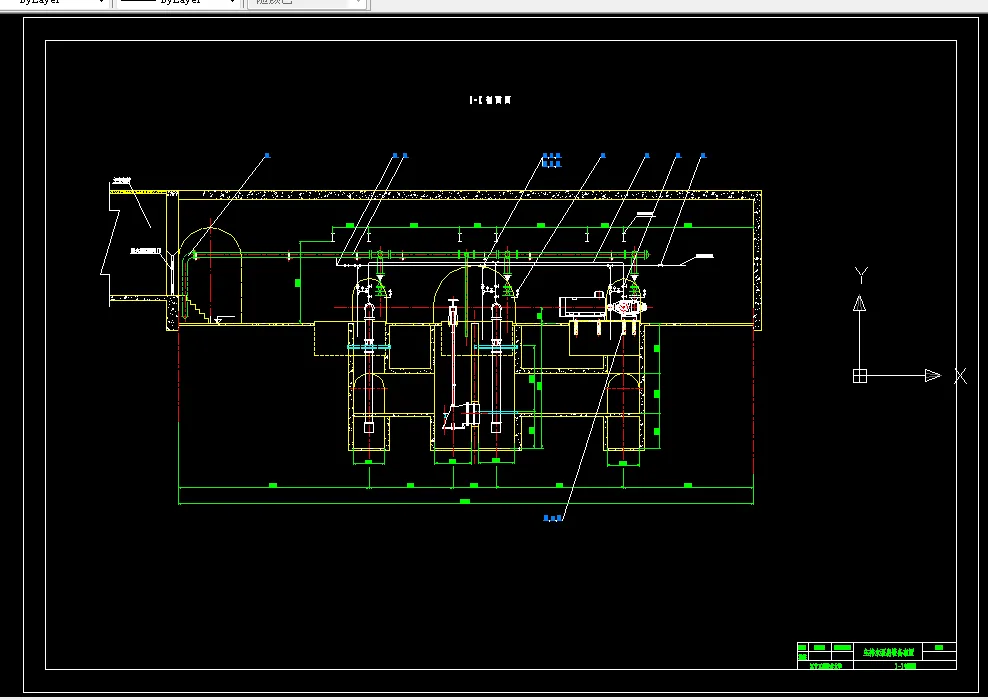 主排水泵房设备布置