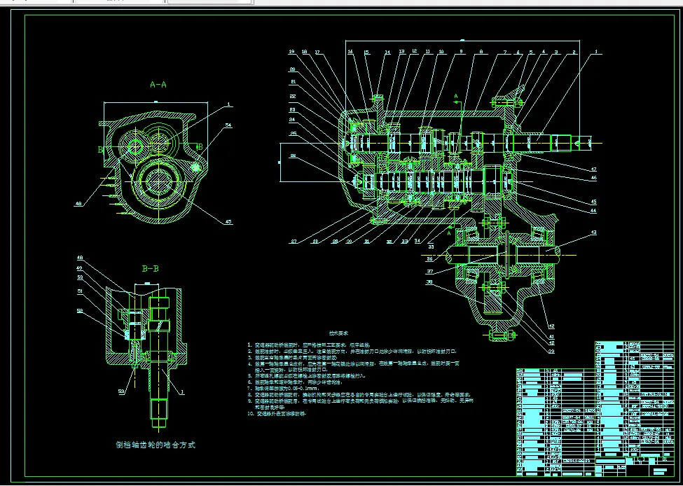 E695-轿车变速器的设计(5+1档)