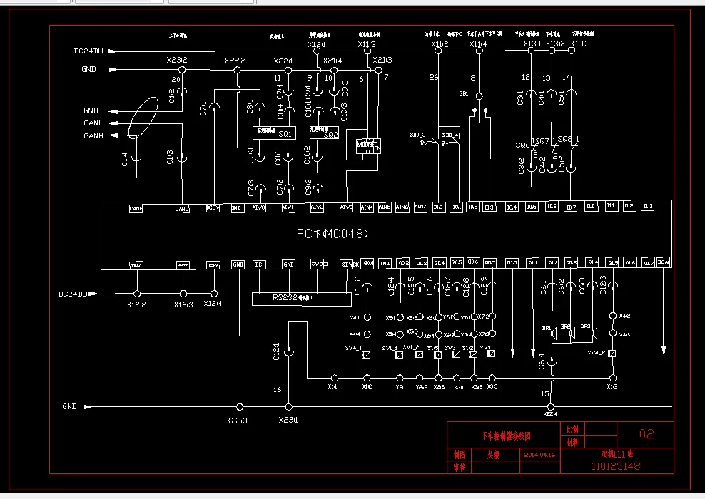 下车控制器接线图