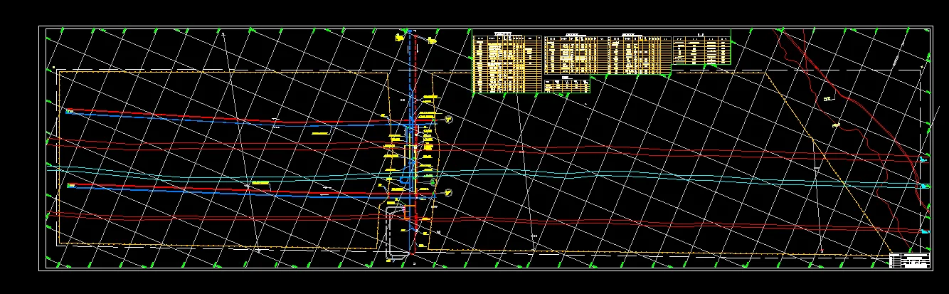 采区巷道布置及机械配备平面图