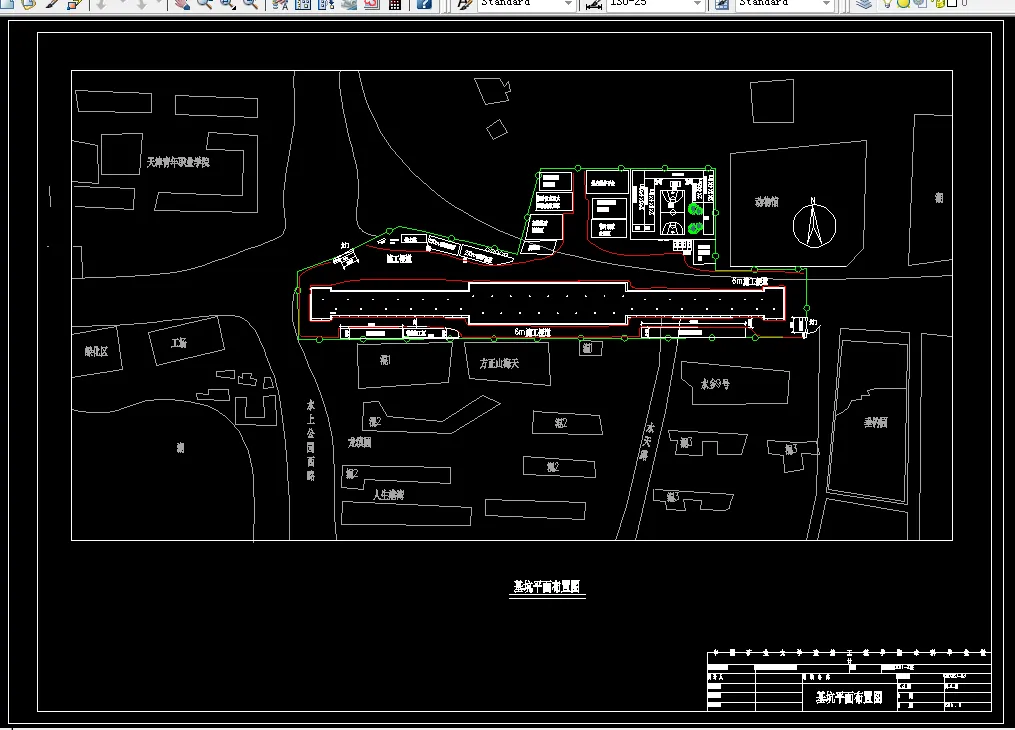 基坑平面布置图
