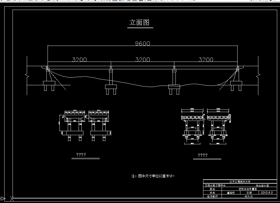 桥型总体布置图