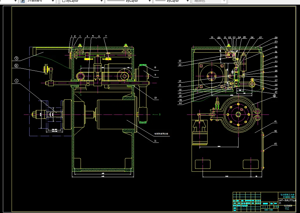 F080-LHT-20017 型单头拉线机设计