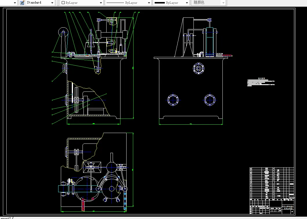 巧克力糖包装机总体分布图