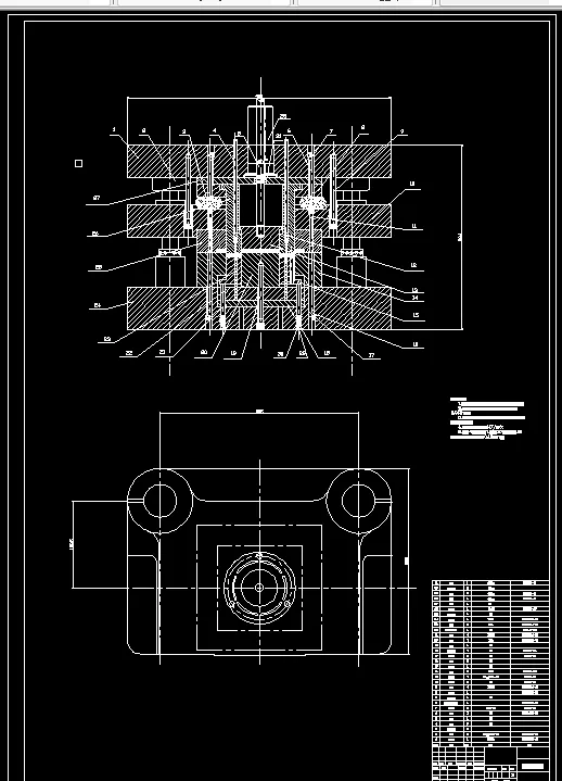 精冲模具装配图