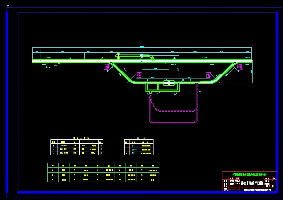 井底车场总平面图