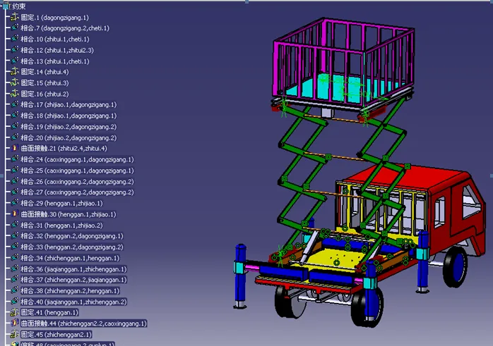 T903-汽车改装式升降台设计[含Catia三维图]