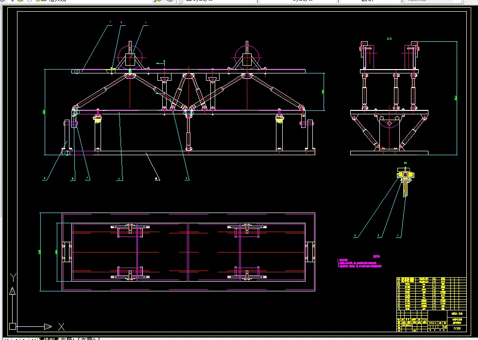 T913-大型客车三自由度综合试验台结构设计