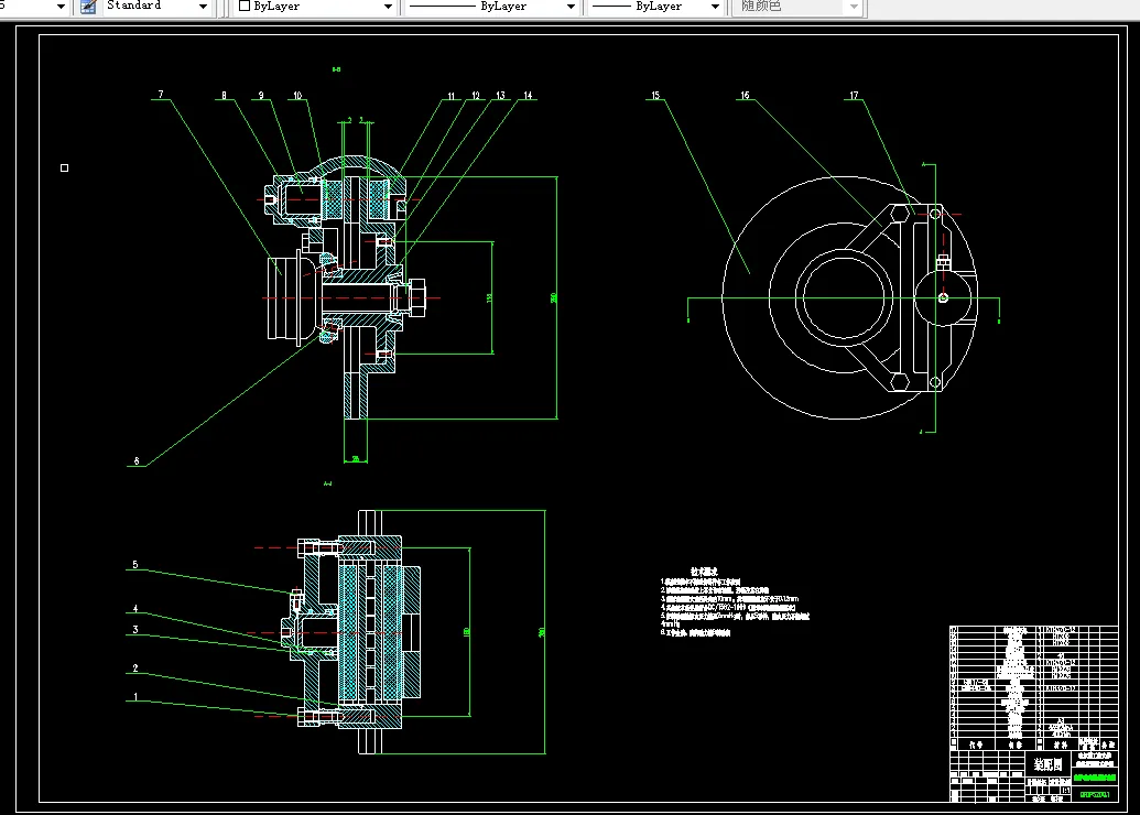 前浮动式钳盘制动器