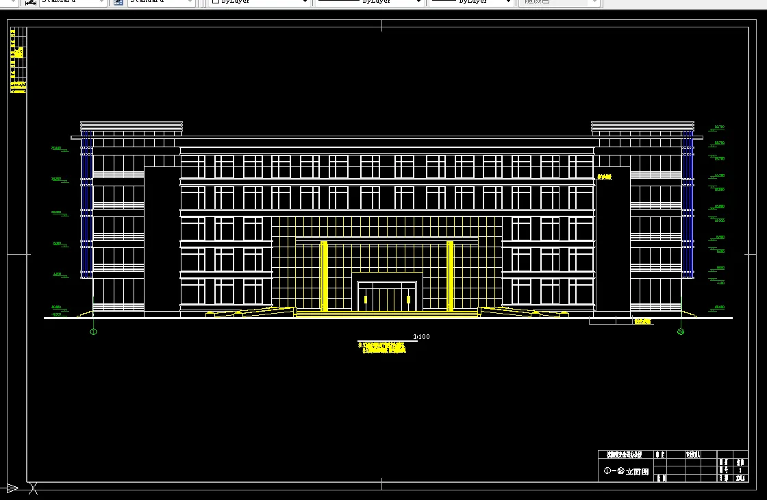 U021-沈阳市某五层框架办公楼设计5300平米