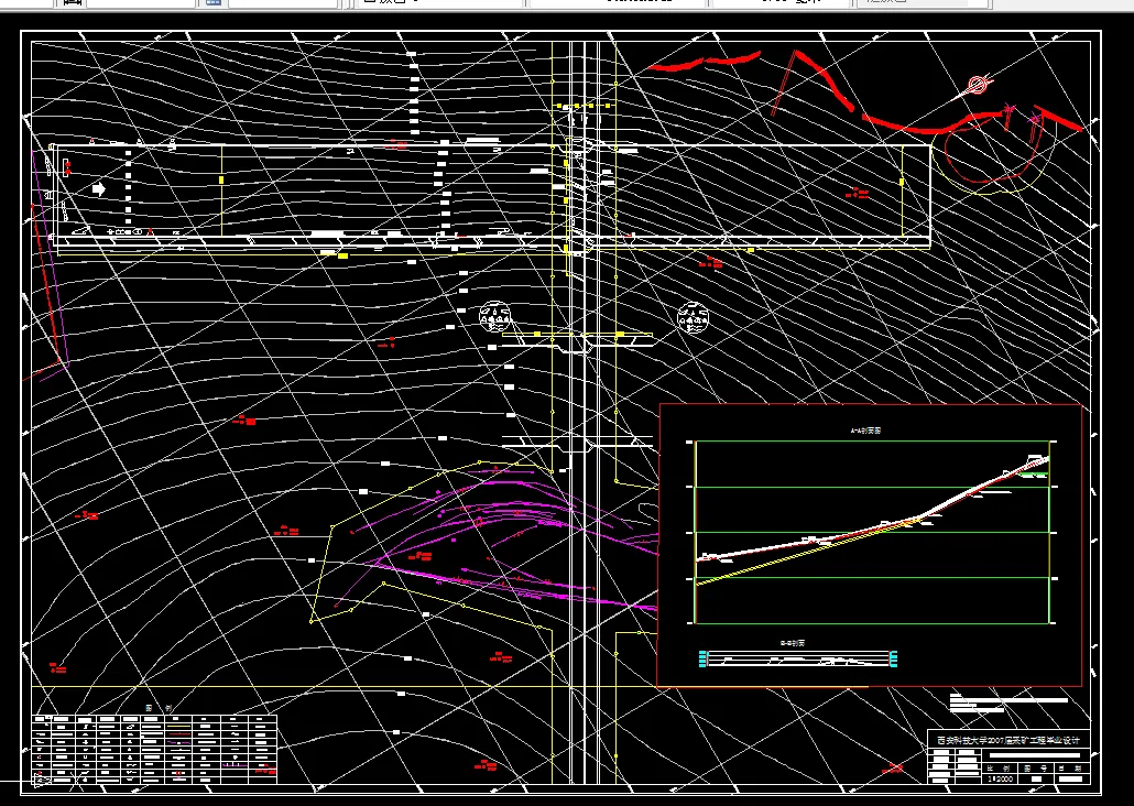 巷道布置平面图
