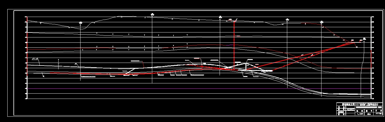巷道布置剖面图