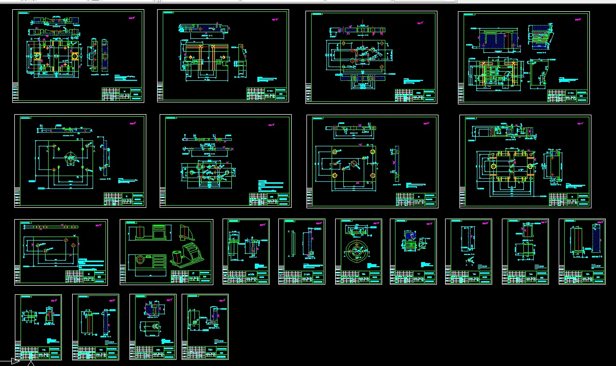 21张模具零件图