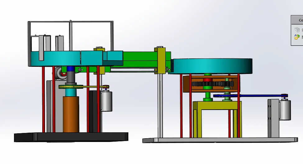 R658-灌装机供瓶机构的设计[含SW三维图]