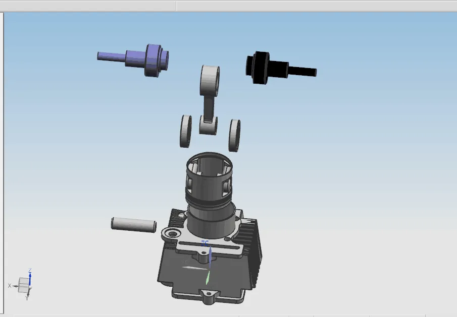 V146-基于UGAutoCAD的摩托车发动机相关零部件的设计[含UG三维图]