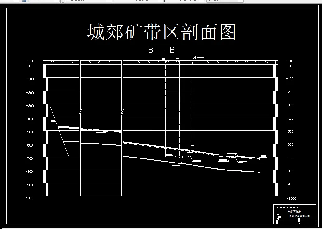 巷道布置剖面图