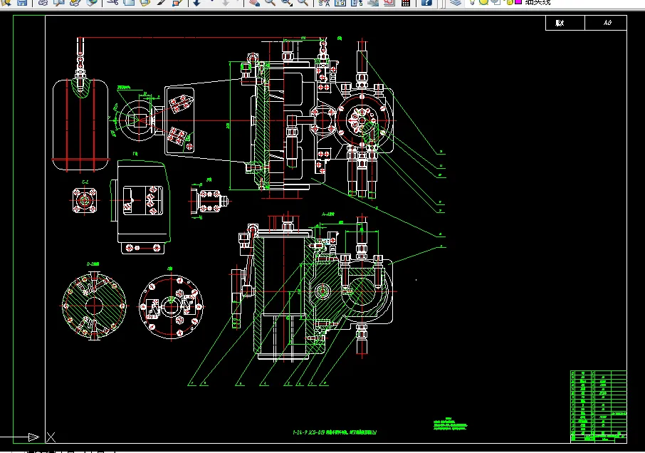 W169-数控卧式镗铣床刀库机械手回转与装卸刀机构设计