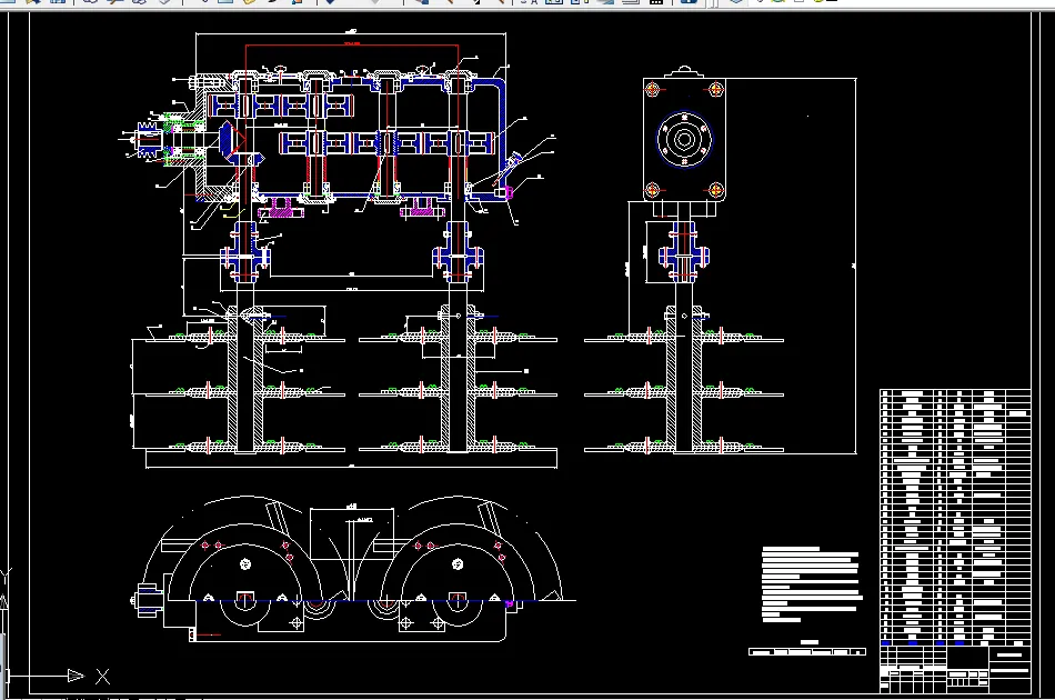 A0-切割抛洒机构装配图