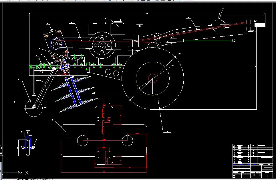 W211-油菜茎秆切割抛洒机构设计