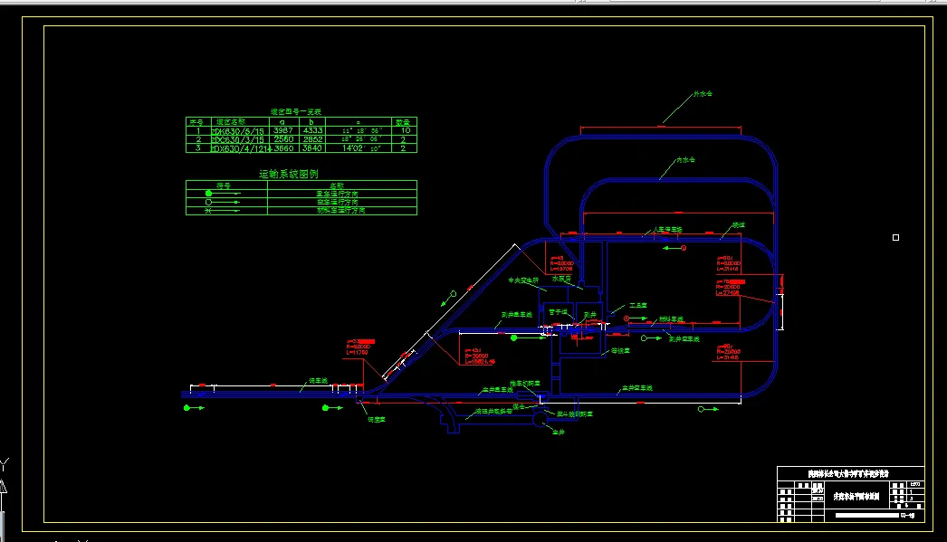 井底车场平面布置图