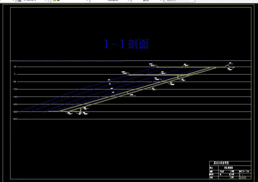 巷道布置剖面图