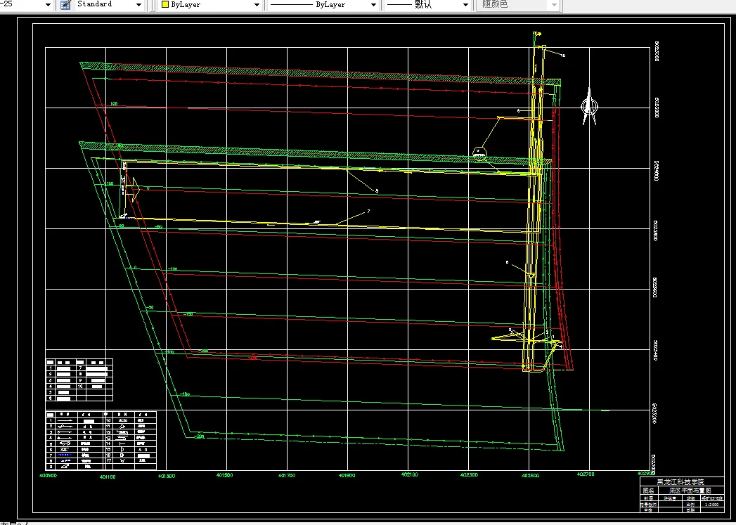 巷道布置平面图