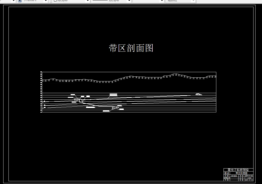 巷道布置剖面图
