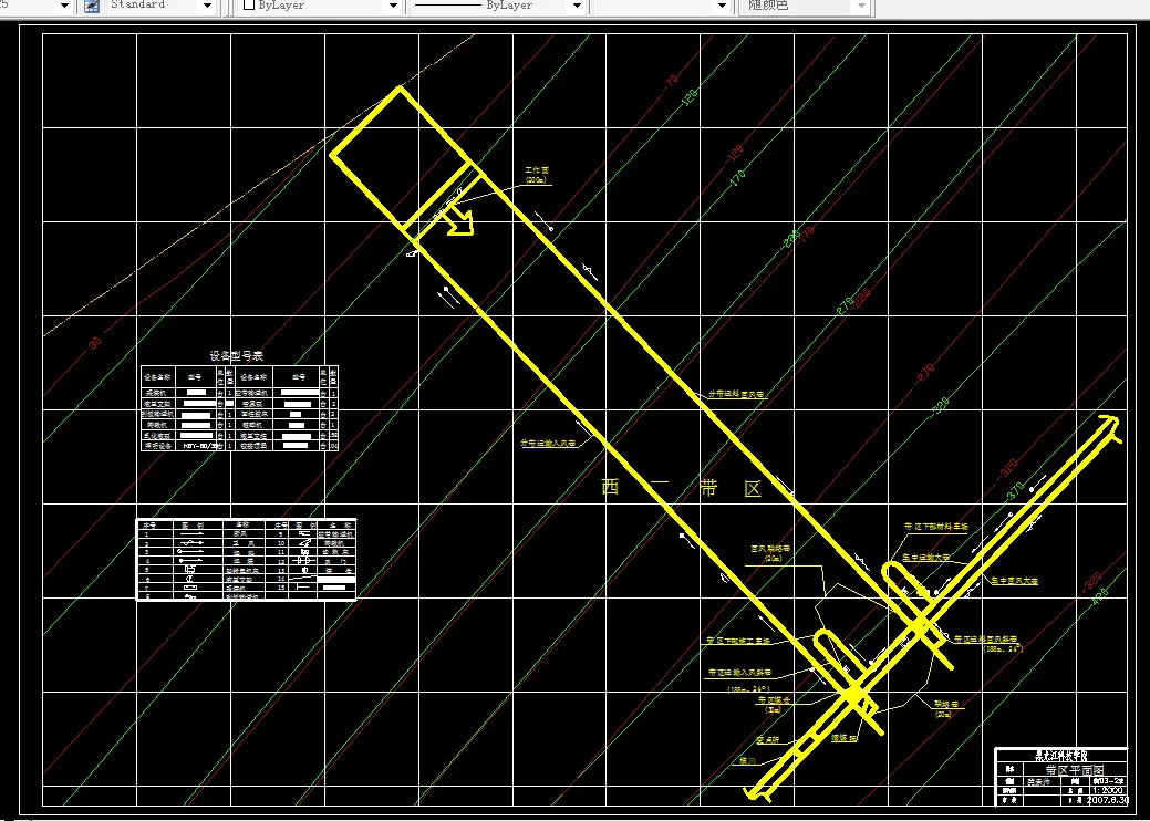 巷道布置平面图