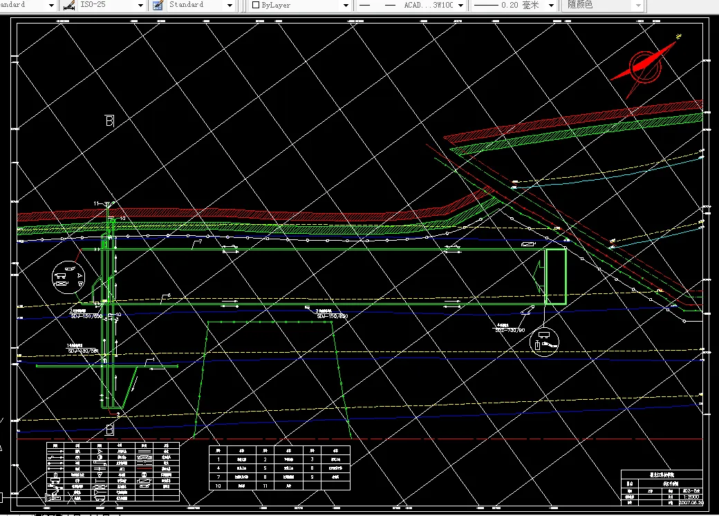 巷道布置平面图