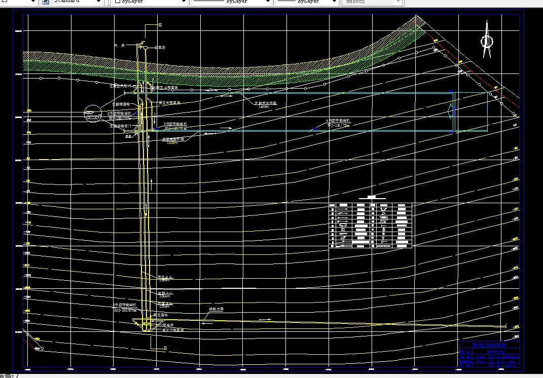 巷道布置平面图