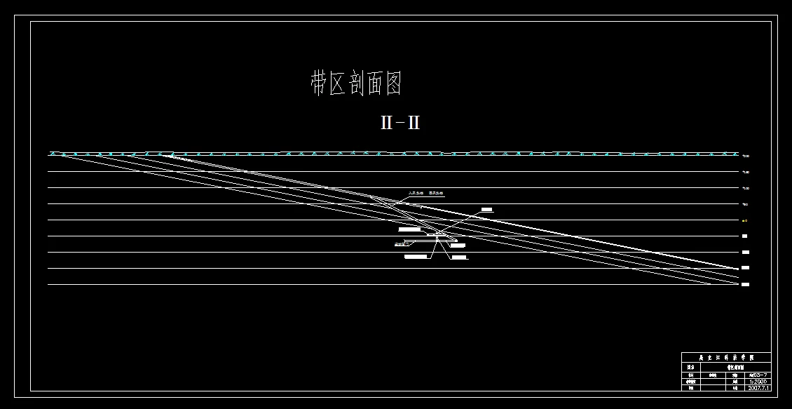 巷道布置剖面图