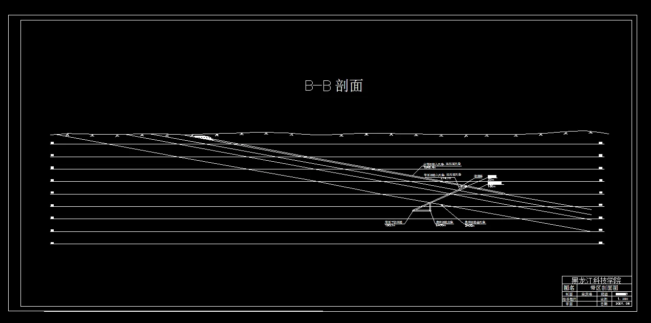巷道布置剖面图