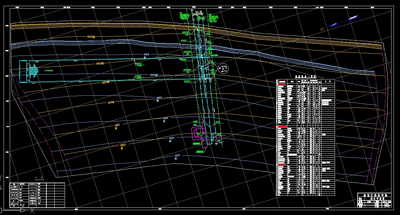 巷道布置平面图
