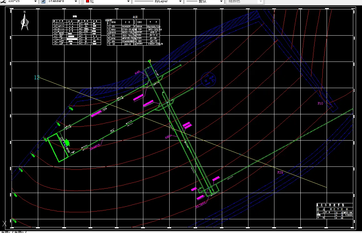 巷道布置平面图