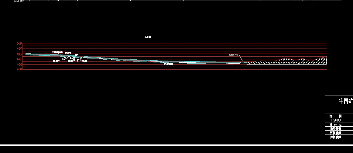 巷道布置剖面图