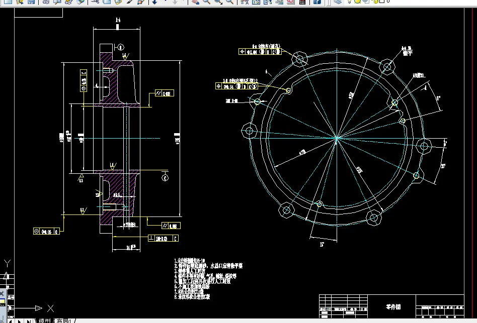 W719-柴油机主轴承盖的工艺规程及钻6-φ9孔夹具设计