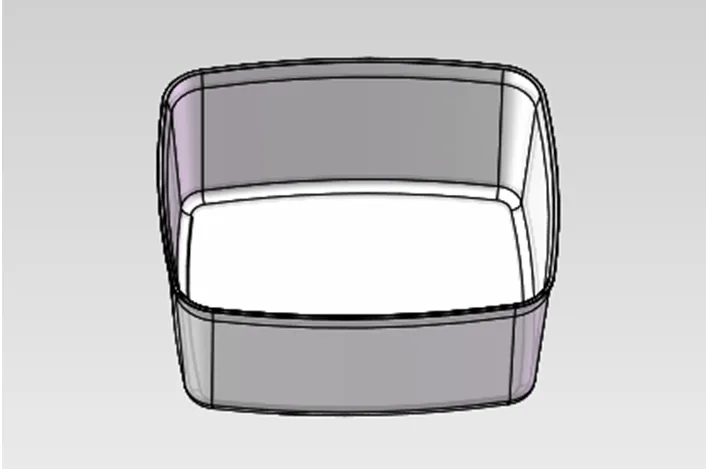 W739-矩形保鲜盒塑料注射模具设计