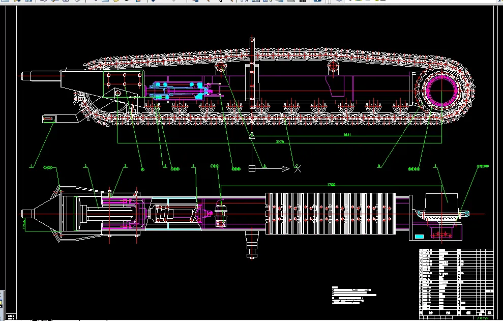 W744-16米摊铺机履带及张紧装置设计