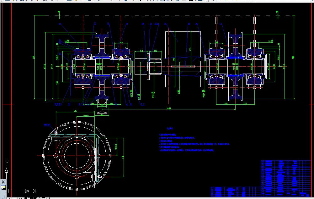 主动车轮组装配图A1