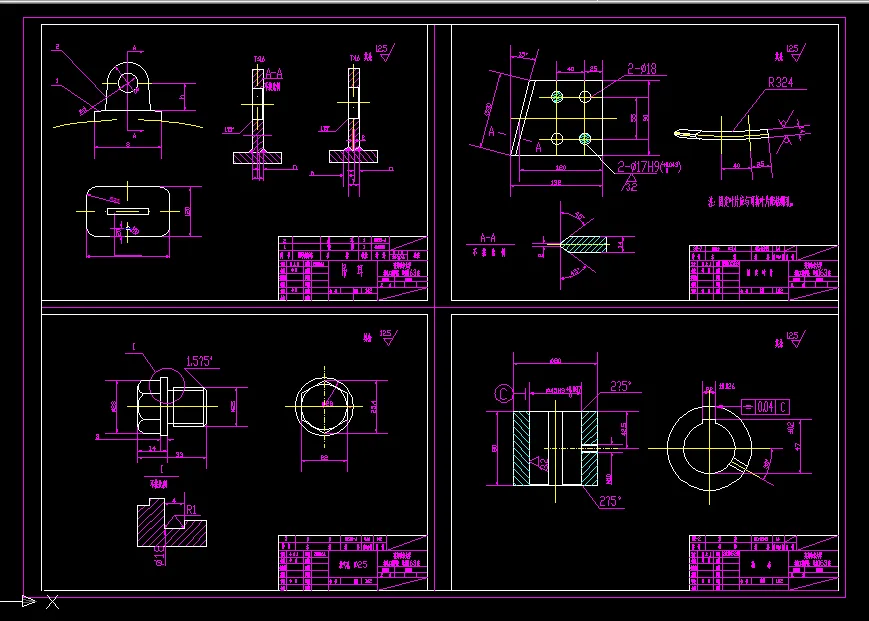 4张零件图集合2