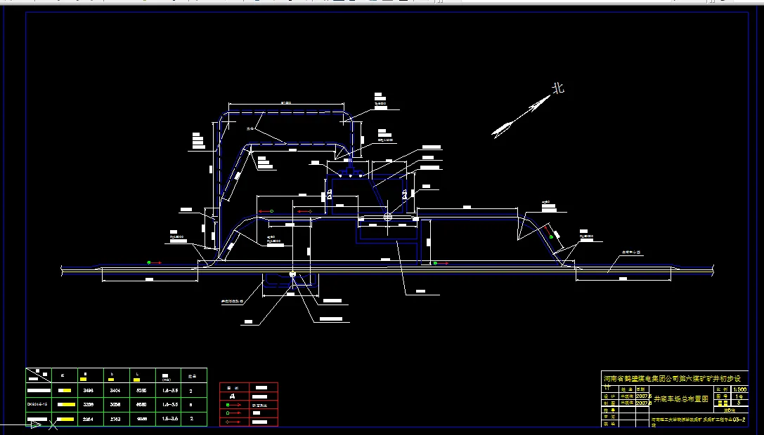 井底车场总布置图