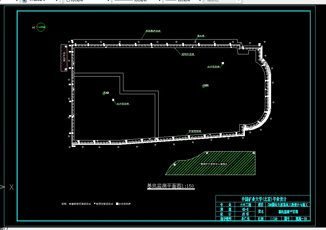 基坑监测平面图