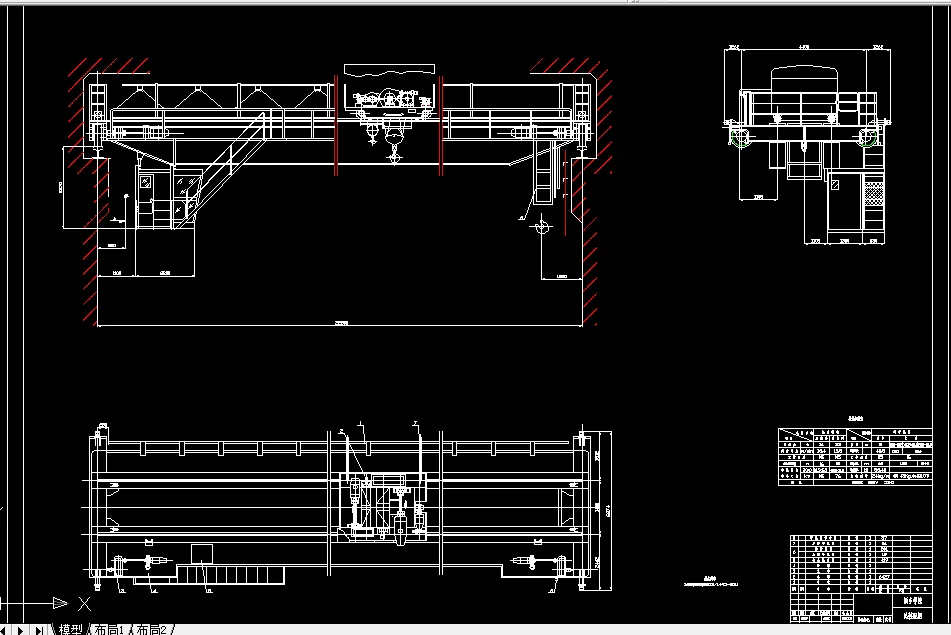 W867-163.2t中轨箱型双梁桥式起重机的设计