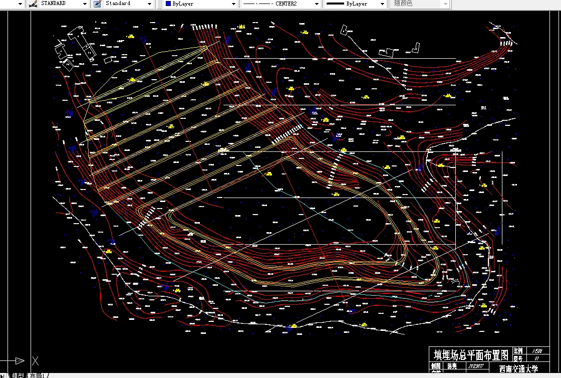 R781固体废物处理与处置课程设计-填埋场库容设计