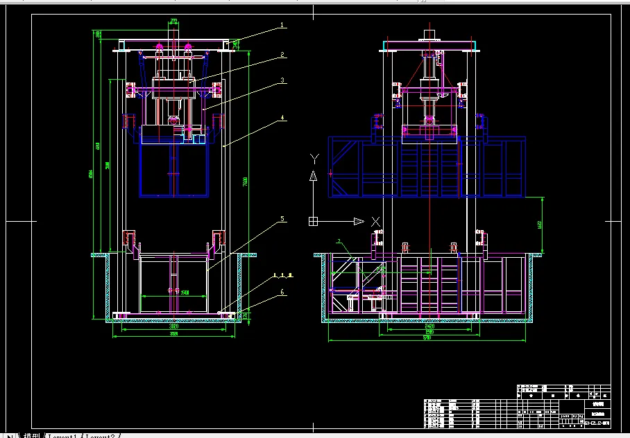 W944-垂直式垃圾压缩装置总体设计